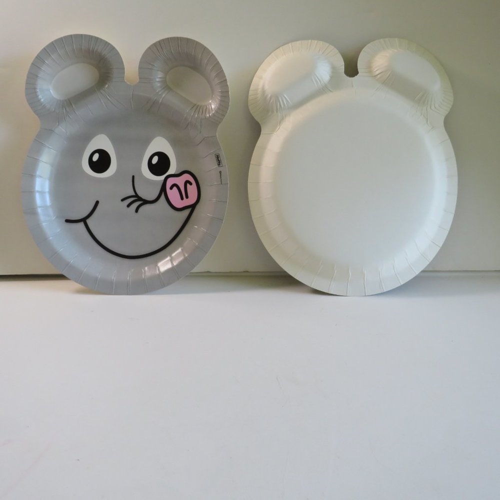 GRAY ELEPHANT ZOO PALS  Hefty paper plate (1 item)